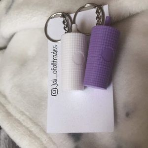 Starbucks Grid Tumbler Keychains